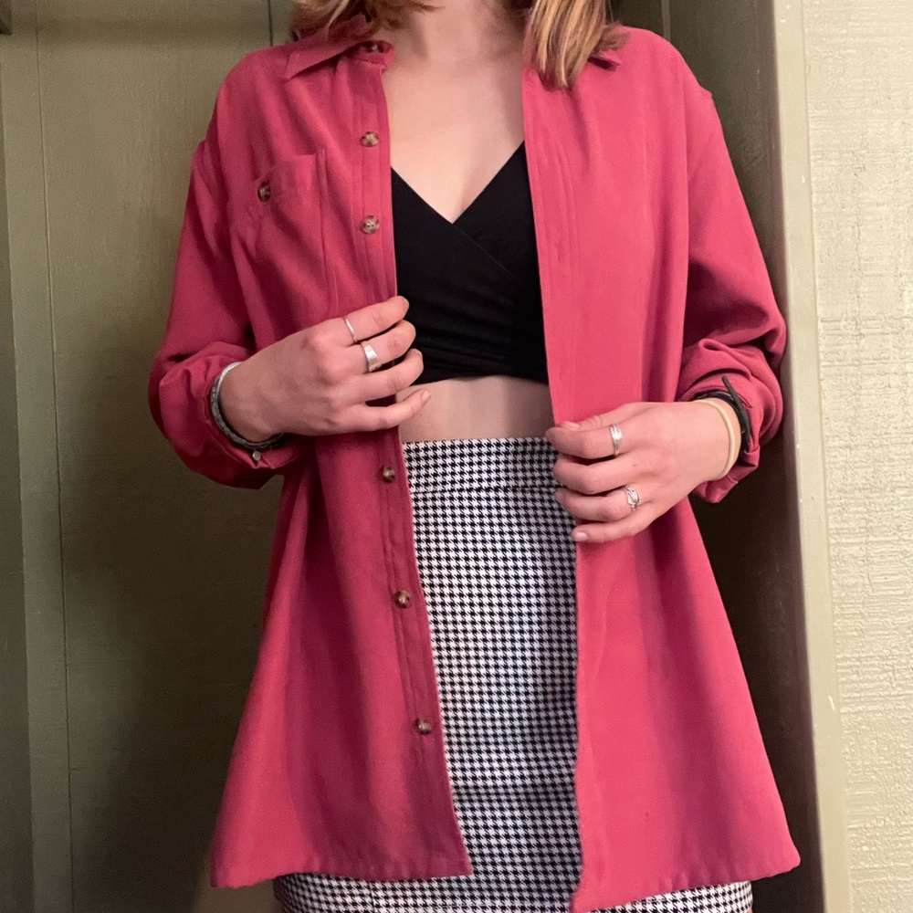 Crazy Horse Pink button up